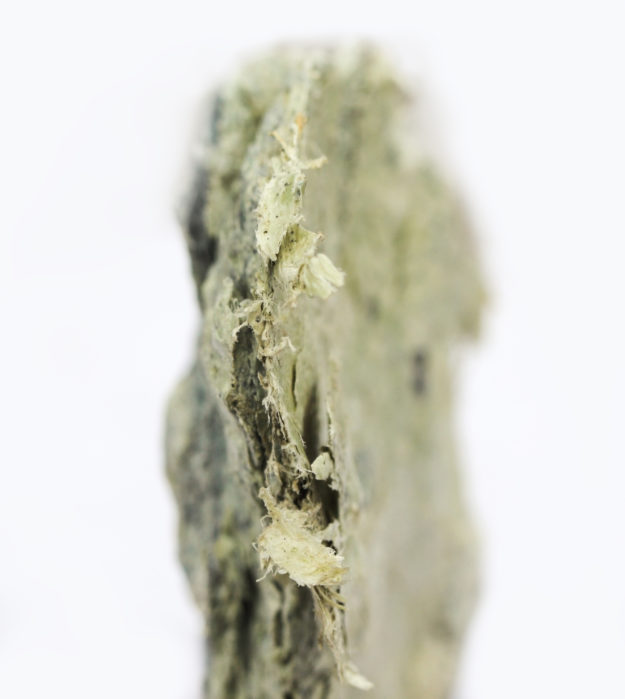 Raw Mineral asbestos shallow focus